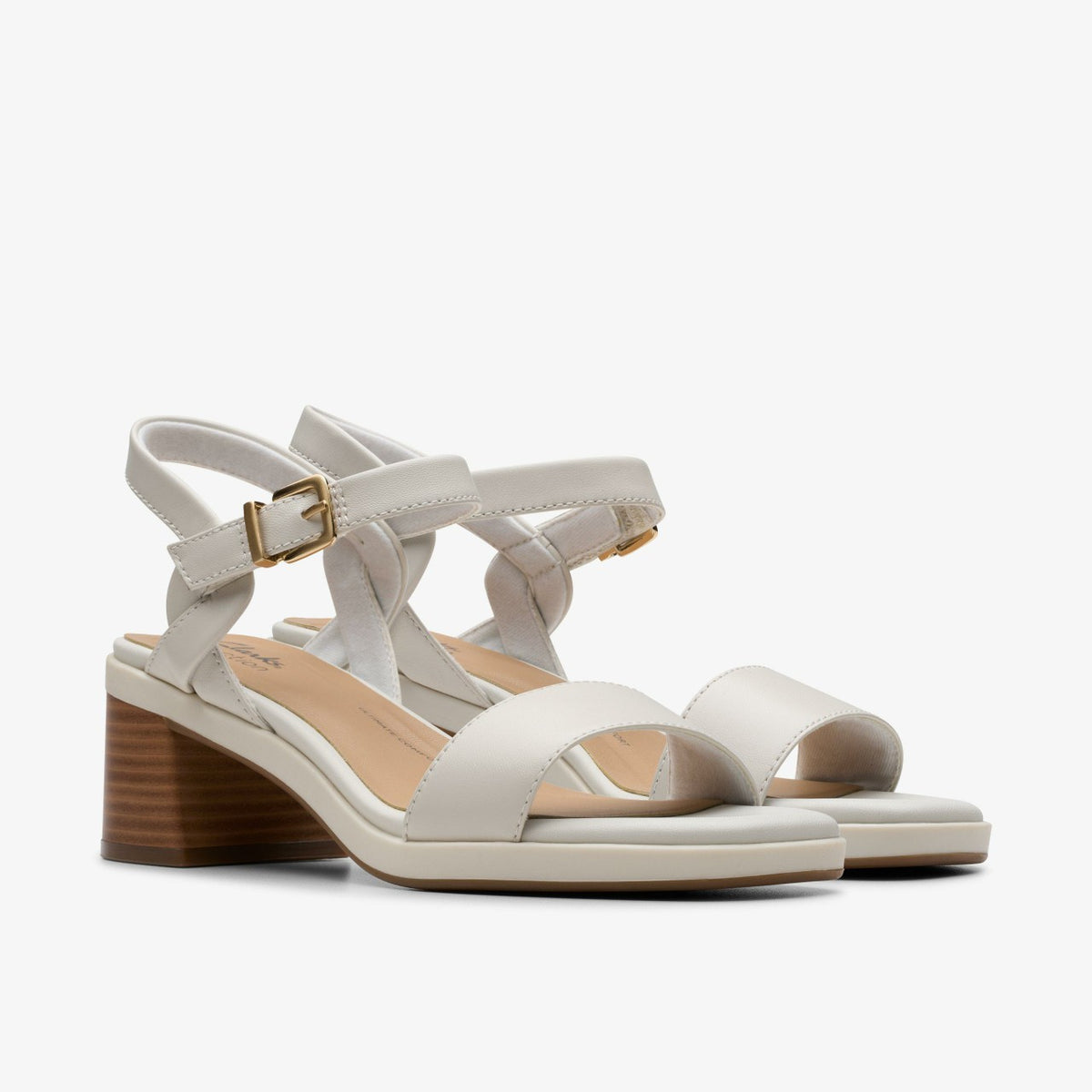 Clarks Women Jaylan Ray Off White Leather