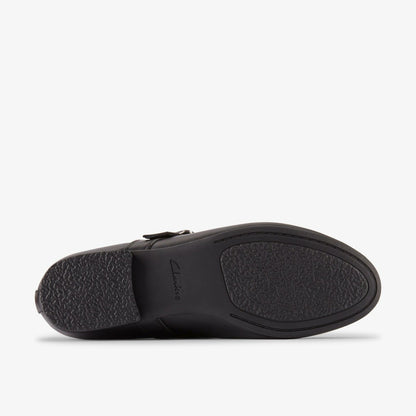 Clarks Women Fawna Bar Black Leather