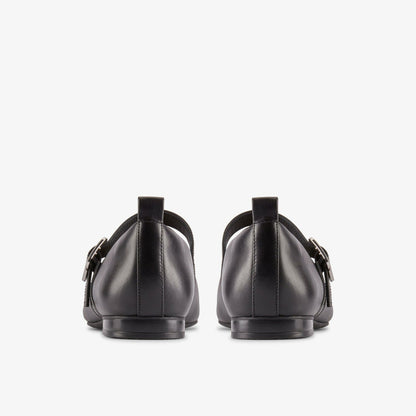 Clarks Women Fawna Bar Black Leather
