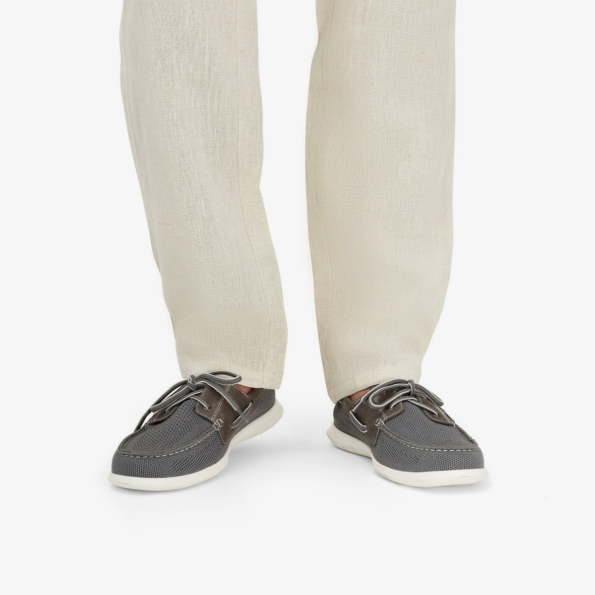 Clarks Men Flexway Tie Grey Combination