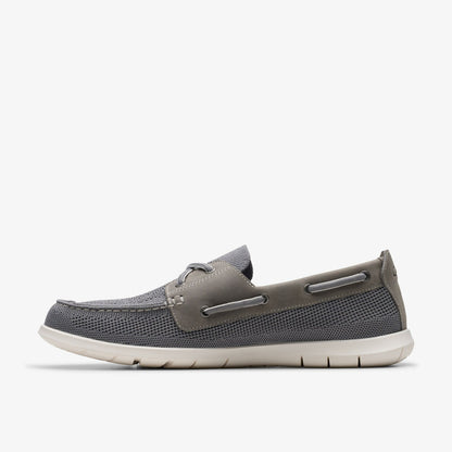 Clarks Men Flexway Tie Grey Combination