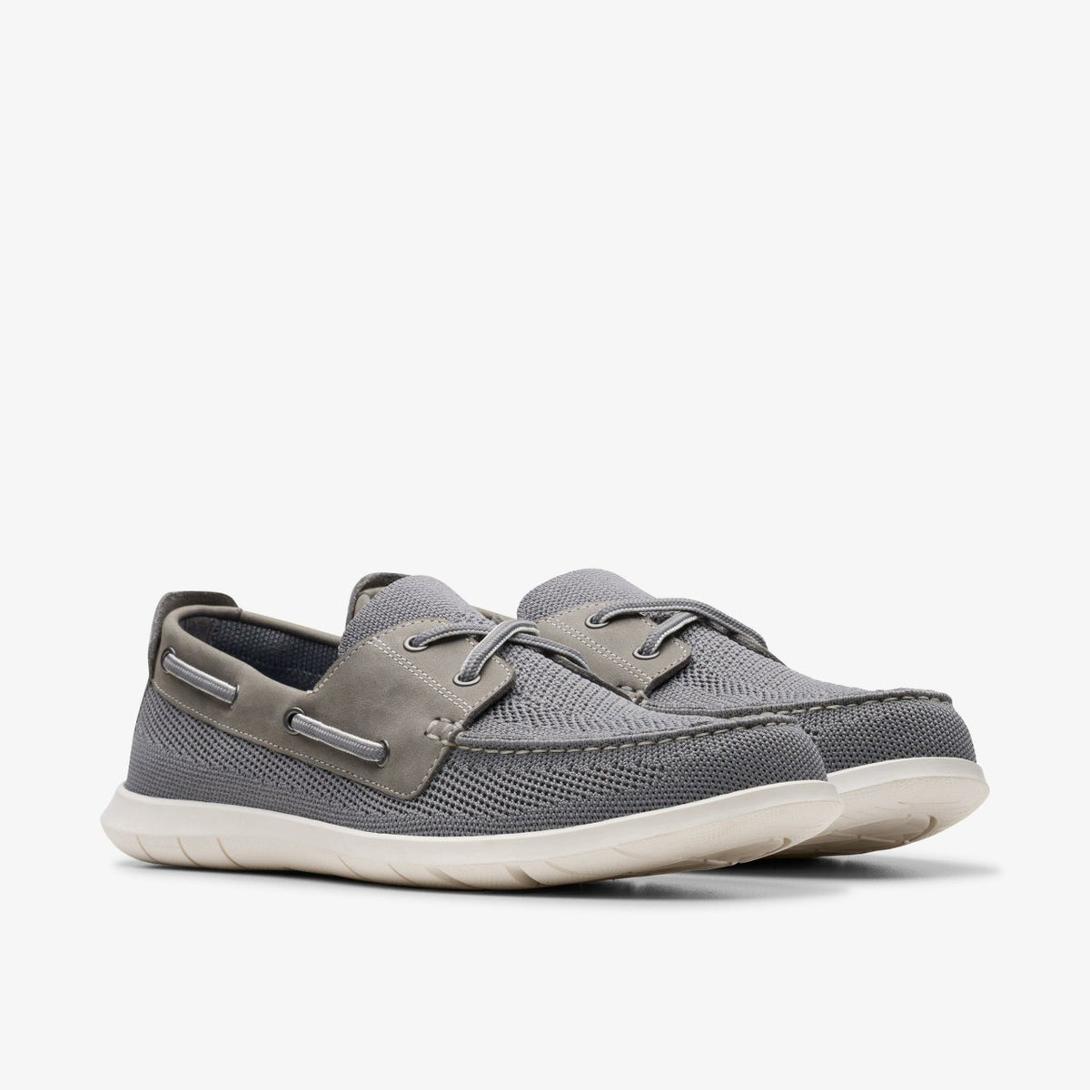Clarks Men Flexway Tie Grey Combination