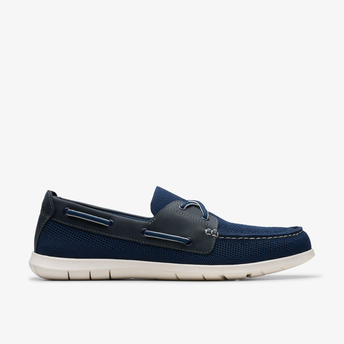 Clarks Men Flexway Tie Navy Combination
