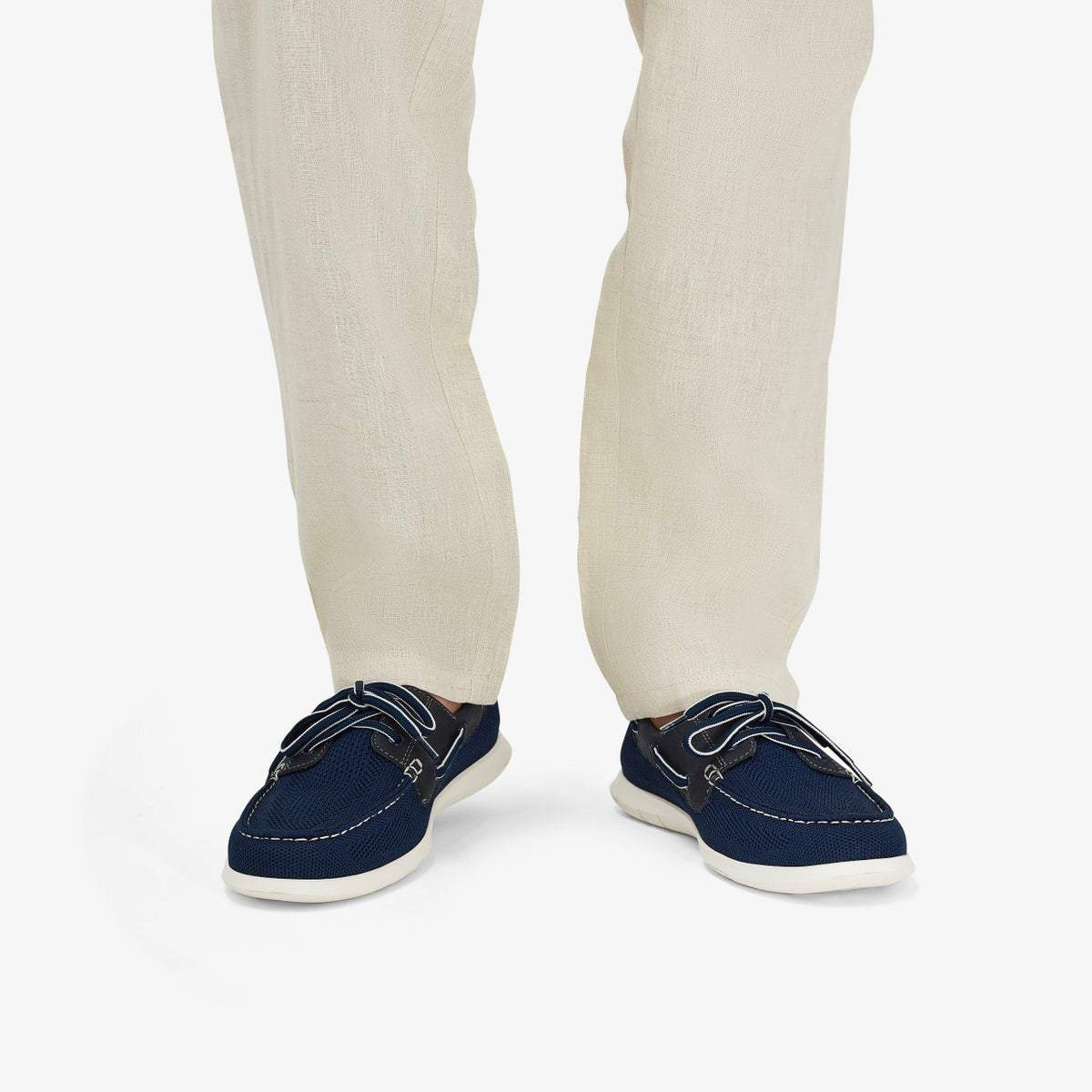 Clarks Men Flexway Tie Navy Combination
