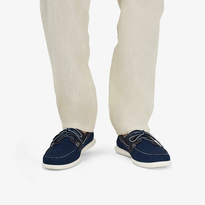 Clarks Men Flexway Tie Navy Combination