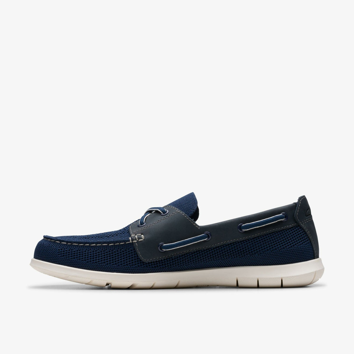 Clarks Men Flexway Tie Navy Combination