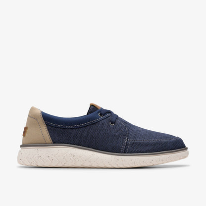 Clarks Men Relax Lite Lace Navy Combination