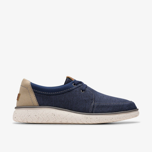 Clarks Men Relax Lite Lace Navy Combination