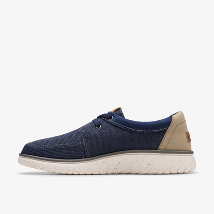 Clarks Men Relax Lite Lace Navy Combination