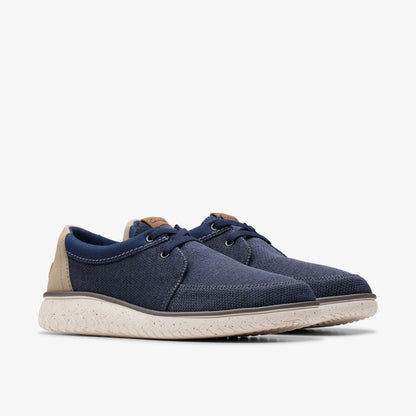Clarks Men Relax Lite Lace Navy Combination