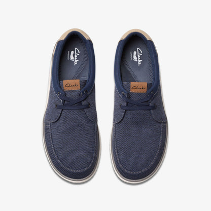 Clarks Men Relax Lite Lace Navy Combination