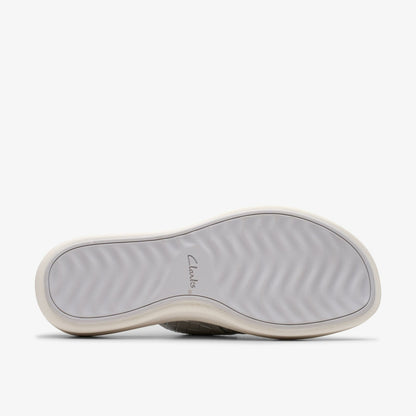 Clarks Women Drift Buckle Silver Metallic