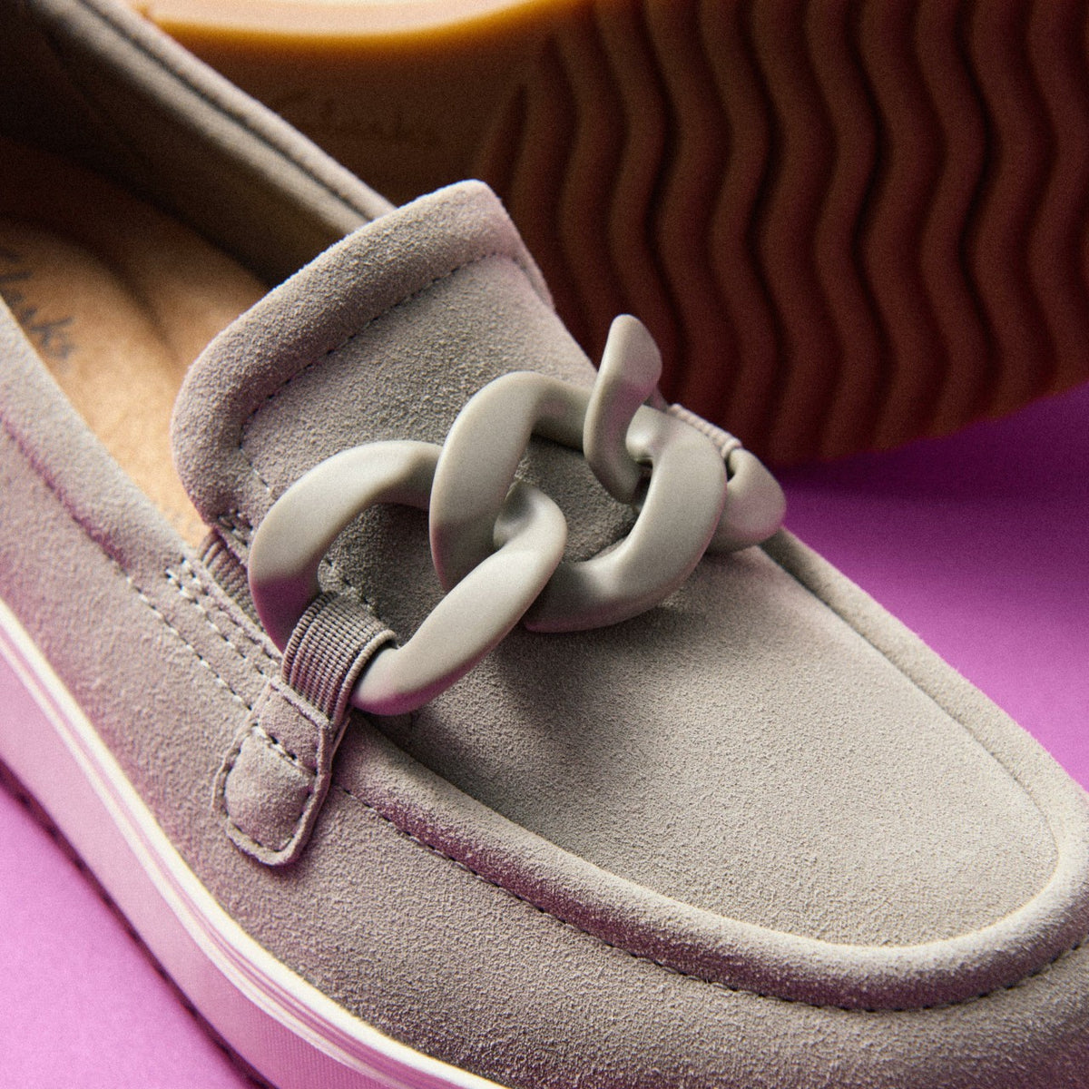 Clarks Women Zylah May Stone Suede