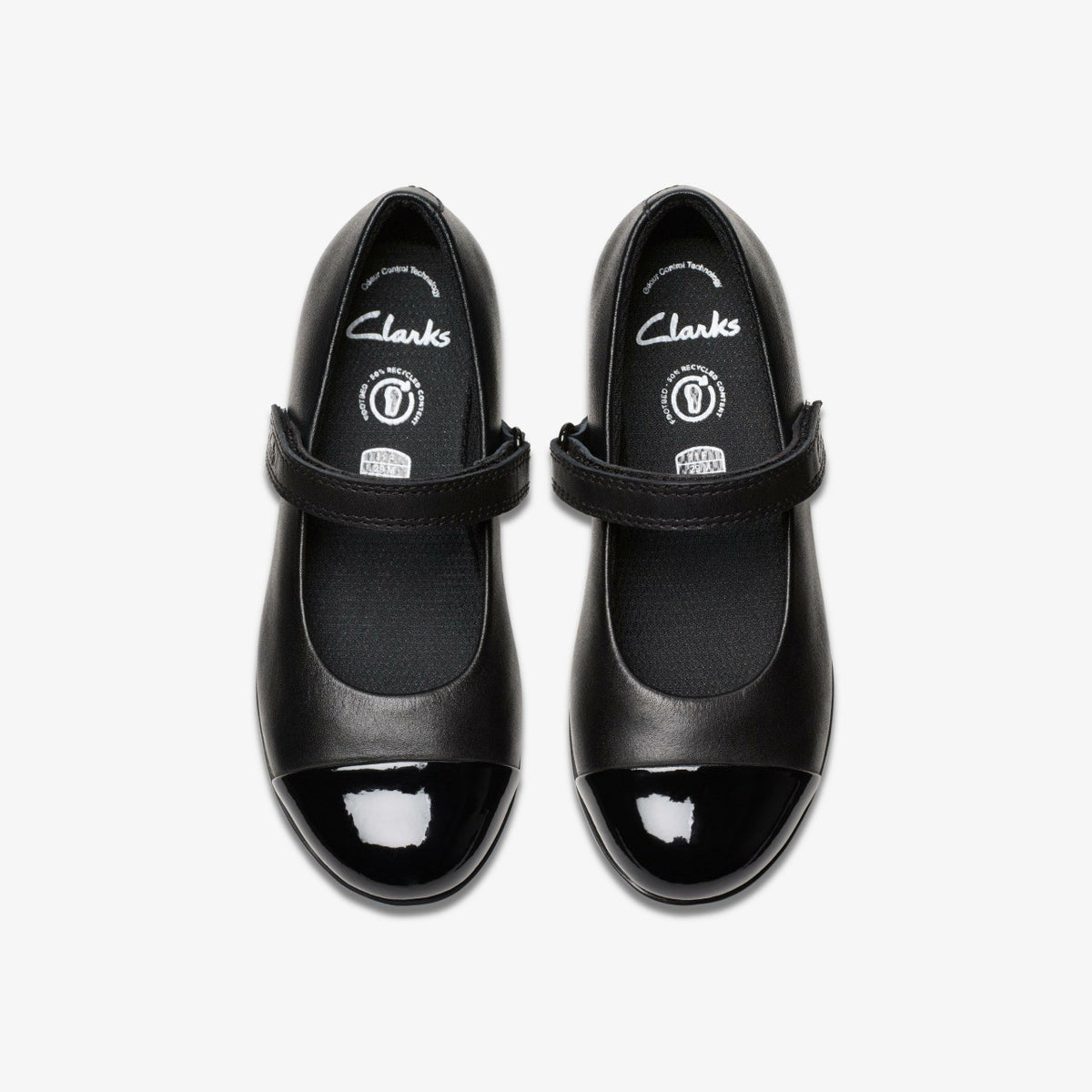 Clarks Kids Finja Gem Kid Black Leather
