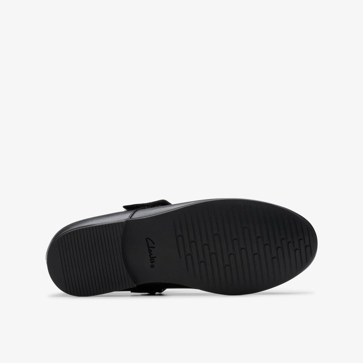Clarks Kids Finja Tap Older Black Leather
