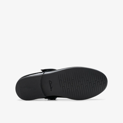 Clarks Kids Finja Tap Older Black Patent
