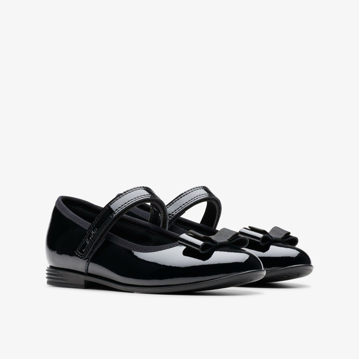 Clarks Kids Finja Tap Older Black Patent