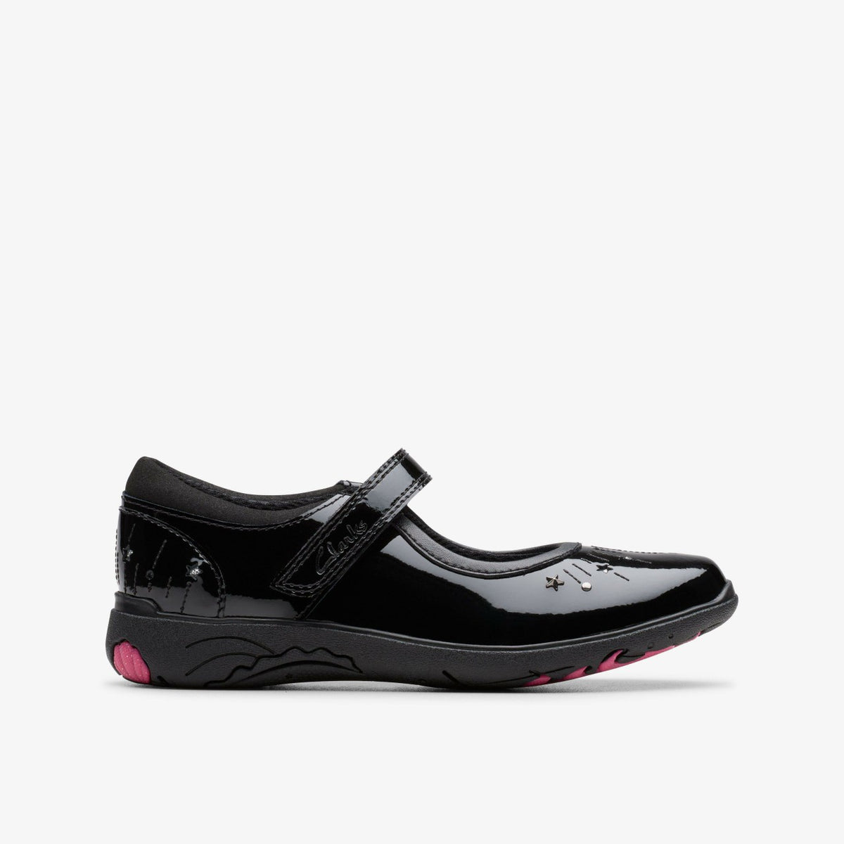 Clarks Kids Relda Wish Kid Black Patent