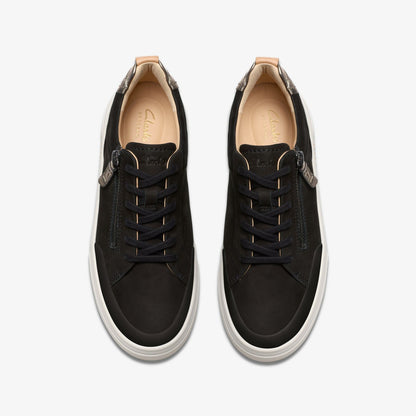 Clarks Women Hollyhock Zip Black Nubuck