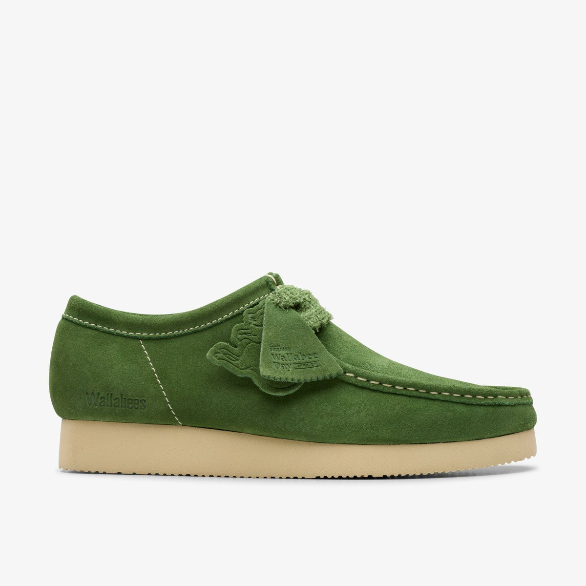 Clarks Men Wallabee 2604 Green Suede
