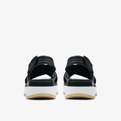 Clarks Women Tuscan Cross Black Leather