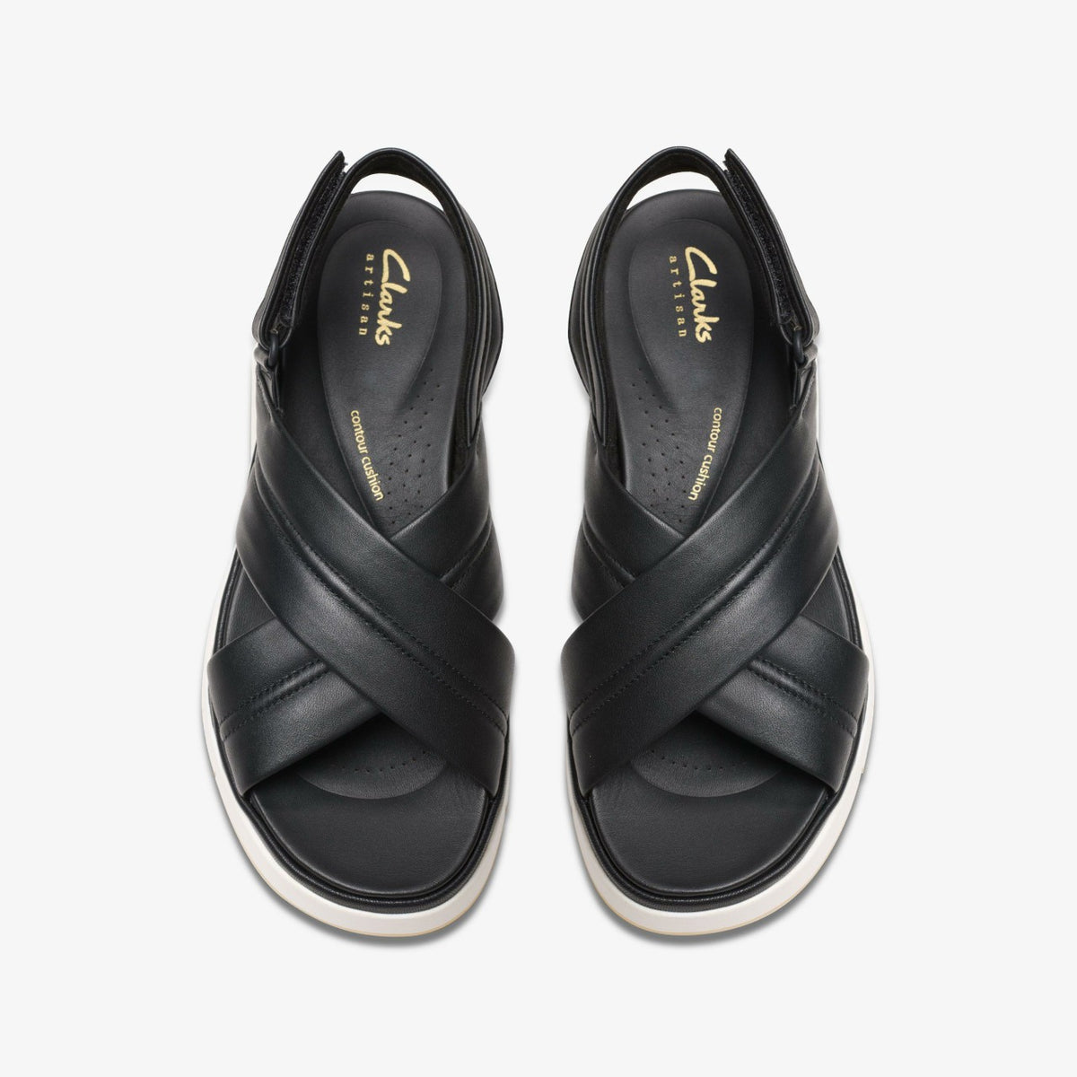 Clarks Women Tuscan Cross Black Leather
