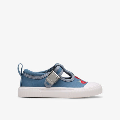Clarks Kids|Babies Foxing Berry Toddler Blue Canvas