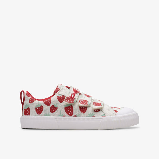 Clarks Kids Foxing Fraise Kid Cotton Metallic