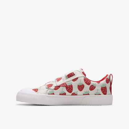 Clarks Kids Foxing Fraise Kid Cotton Metallic
