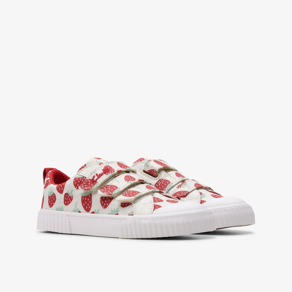 Clarks Kids Foxing Fraise Kid Cotton Metallic