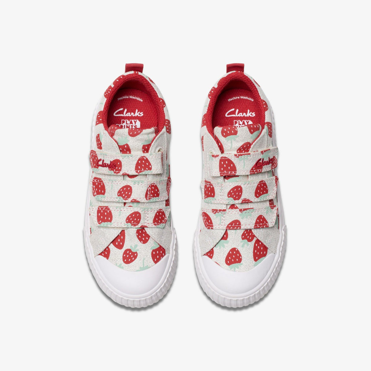 Clarks Kids Foxing Fraise Kid Cotton Metallic