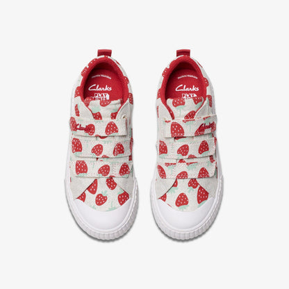 Clarks Kids Foxing Fraise Kid Cotton Metallic