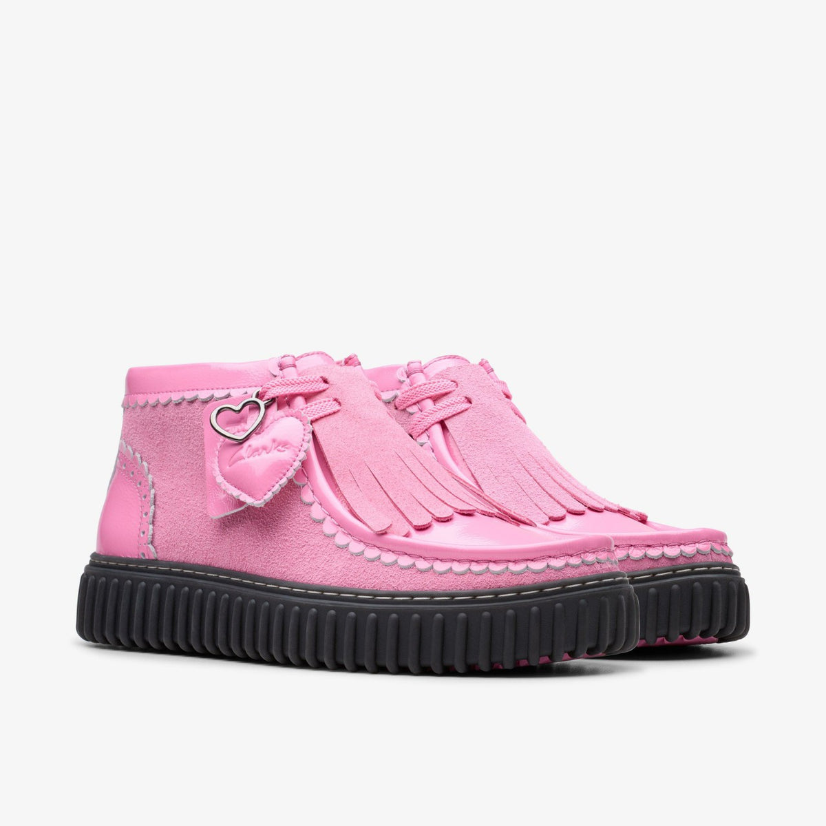 Clarks Men Torhill Heart Pink Combination