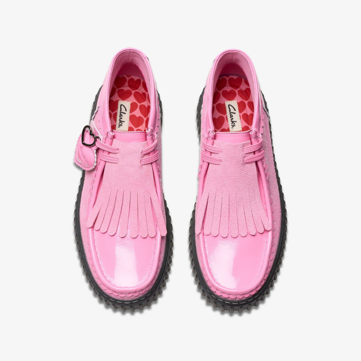 Clarks Men Torhill Heart Pink Combination
