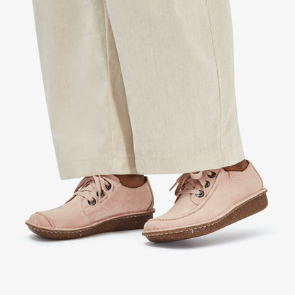 Clarks Women Funny Dream Light Pink Suede