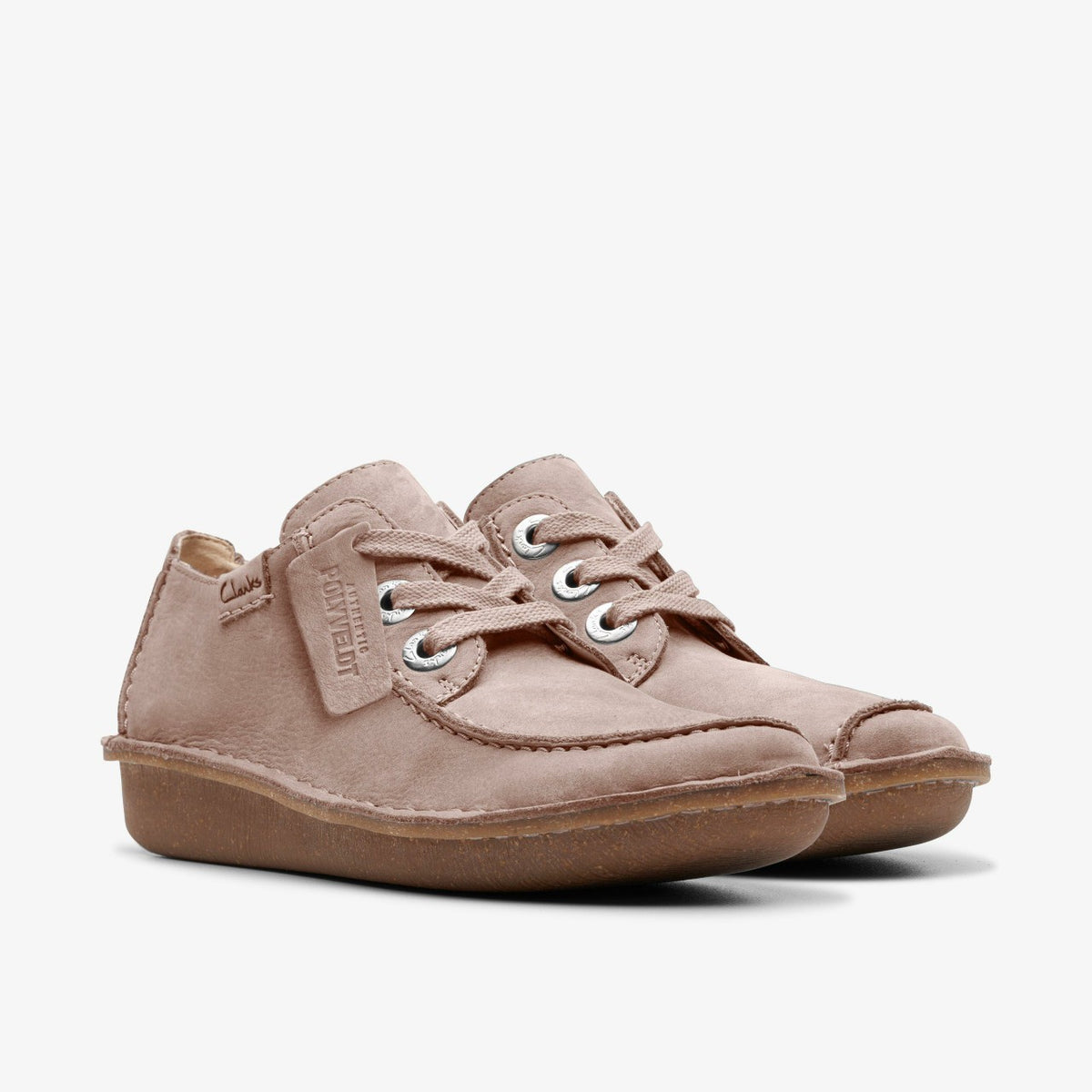 Clarks Women Funny Dream Light Pink Suede