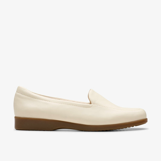 Clarks Women Georgia Cream Leather