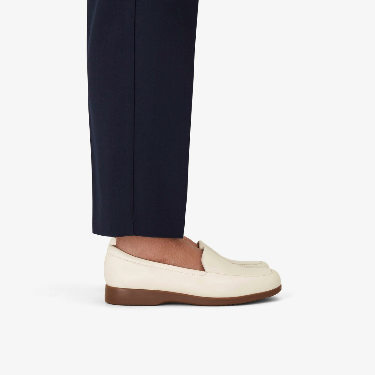 Clarks Women Georgia Cream Leather