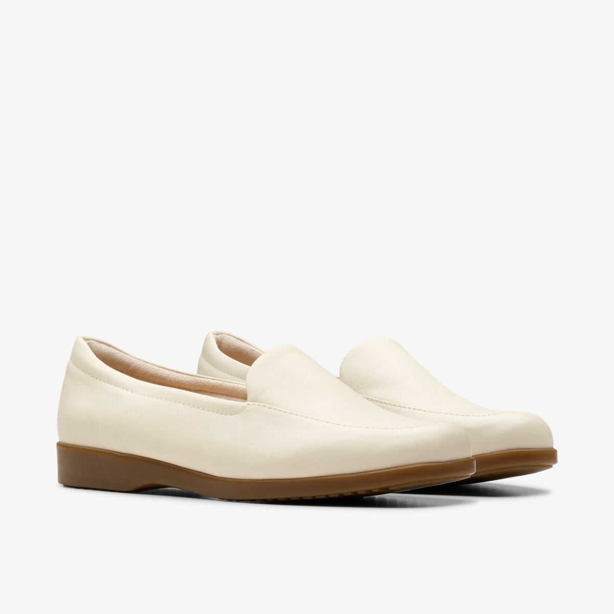 Clarks Women Georgia Cream Leather
