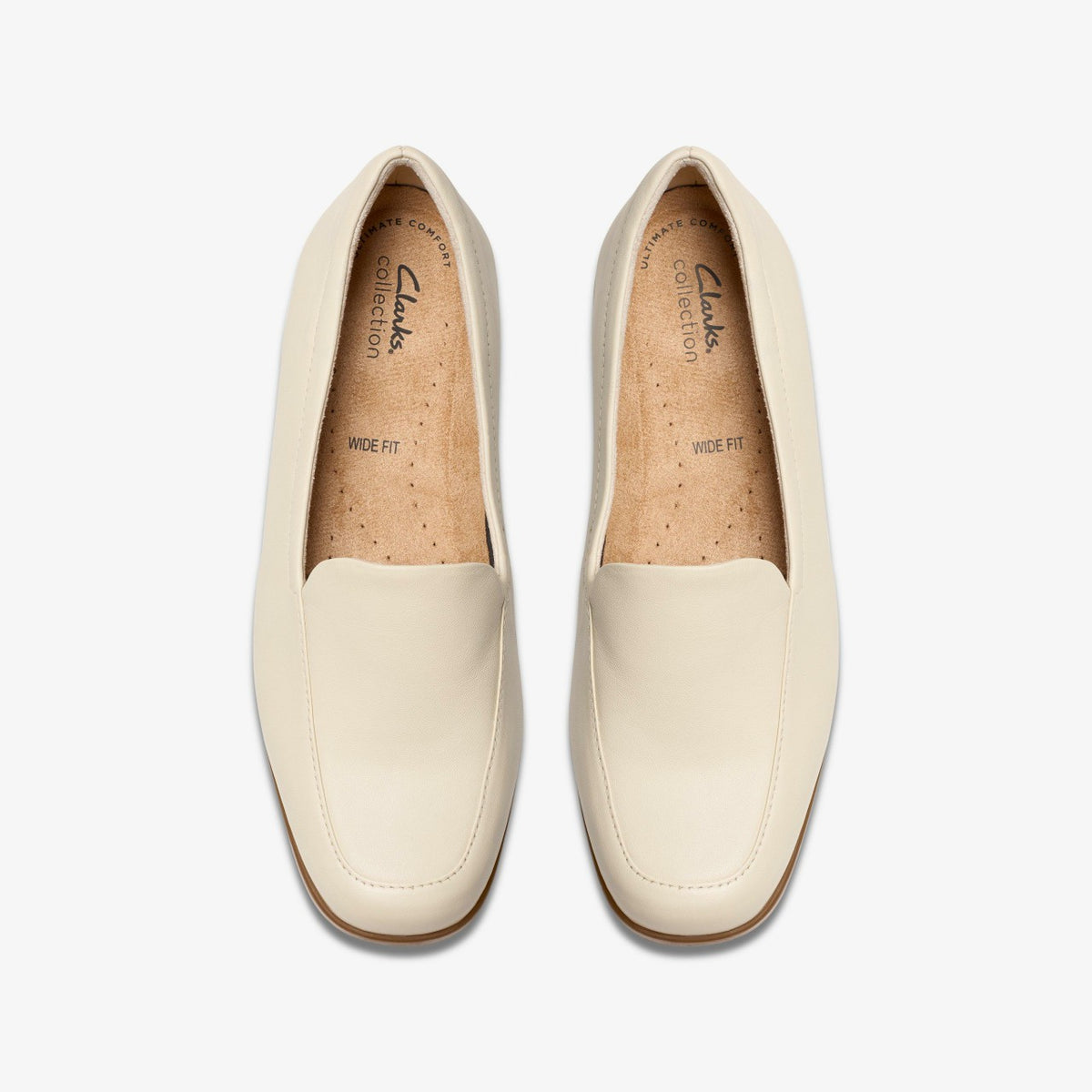 Clarks Women Georgia Cream Leather