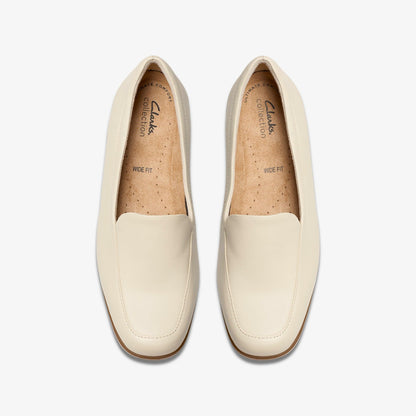 Clarks Women Georgia Cream Leather