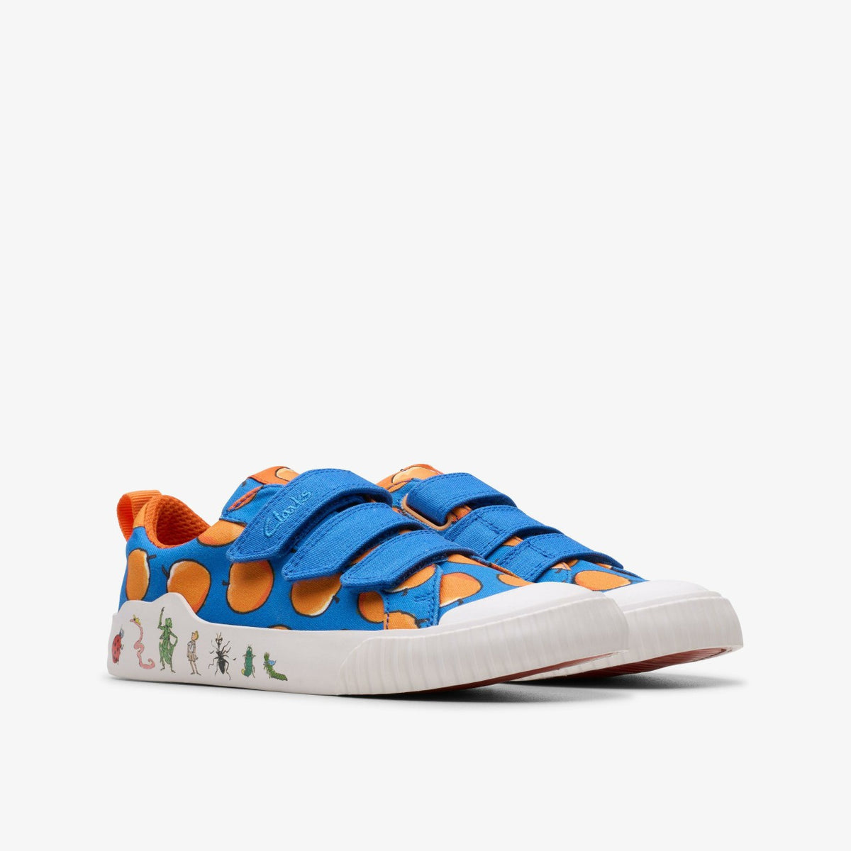 Clarks Kids Roald Dahl James & the Giant Peach Foxing Air Kid Blue Canvas