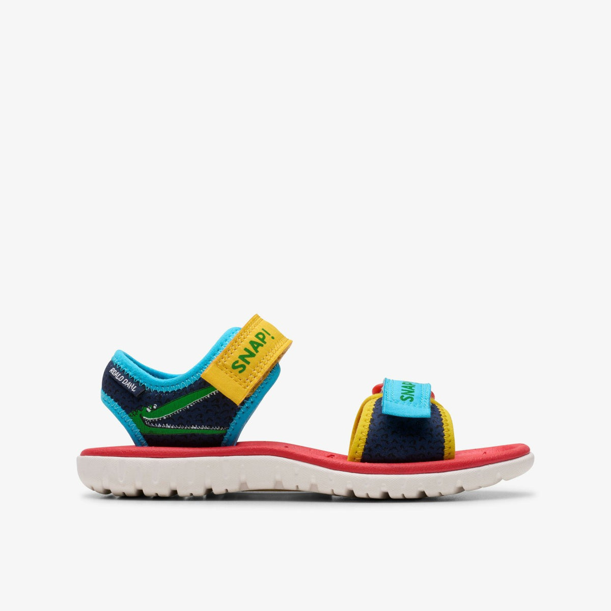 Clarks Kids Roald Dahl The Enormous Crocodile Surfing Ace Kid Navy Print