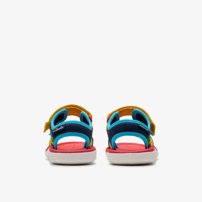 Clarks Kids Roald Dahl The Enormous Crocodile Surfing Ace Kid Navy Print