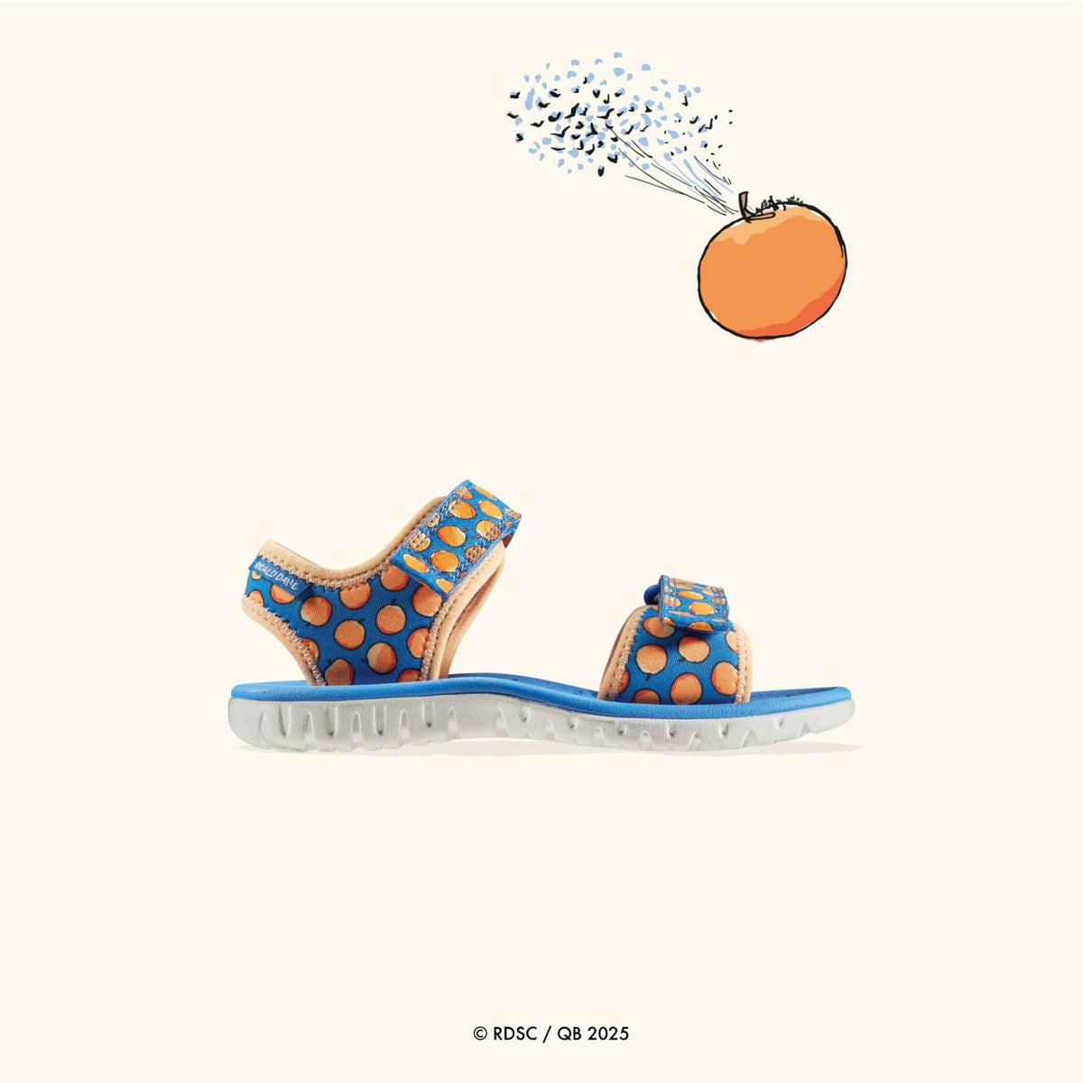 Clarks Kids Roald Dahl James & the Giant Peach Surfing Air Kid Blue