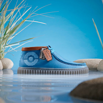 Clarks Men|Women Torhill Explore Blue Leather