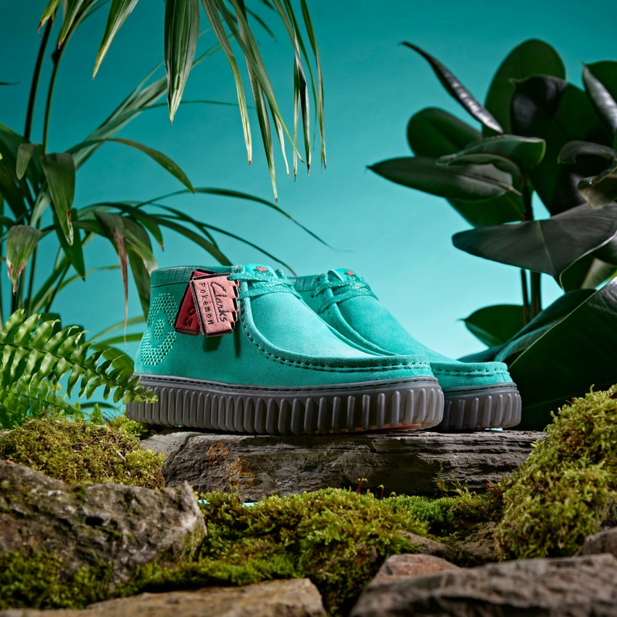 Clarks Men|Women Torhill Explore Turquoise Suede