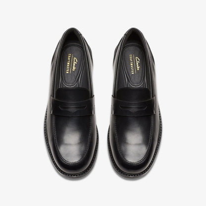 Clarks Men Craft Arlo Lo Black Leather