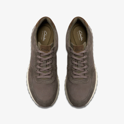 Clarks Men Radwell Lace Dark Grey Combination