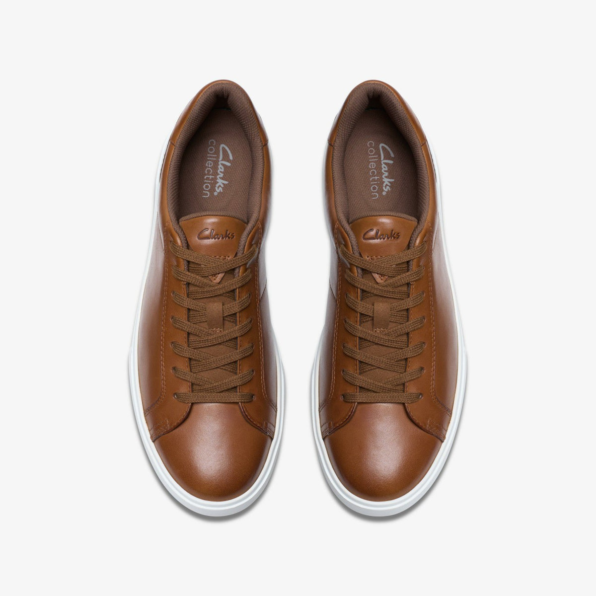 Clarks Men Romsey Lace Tan Leather
